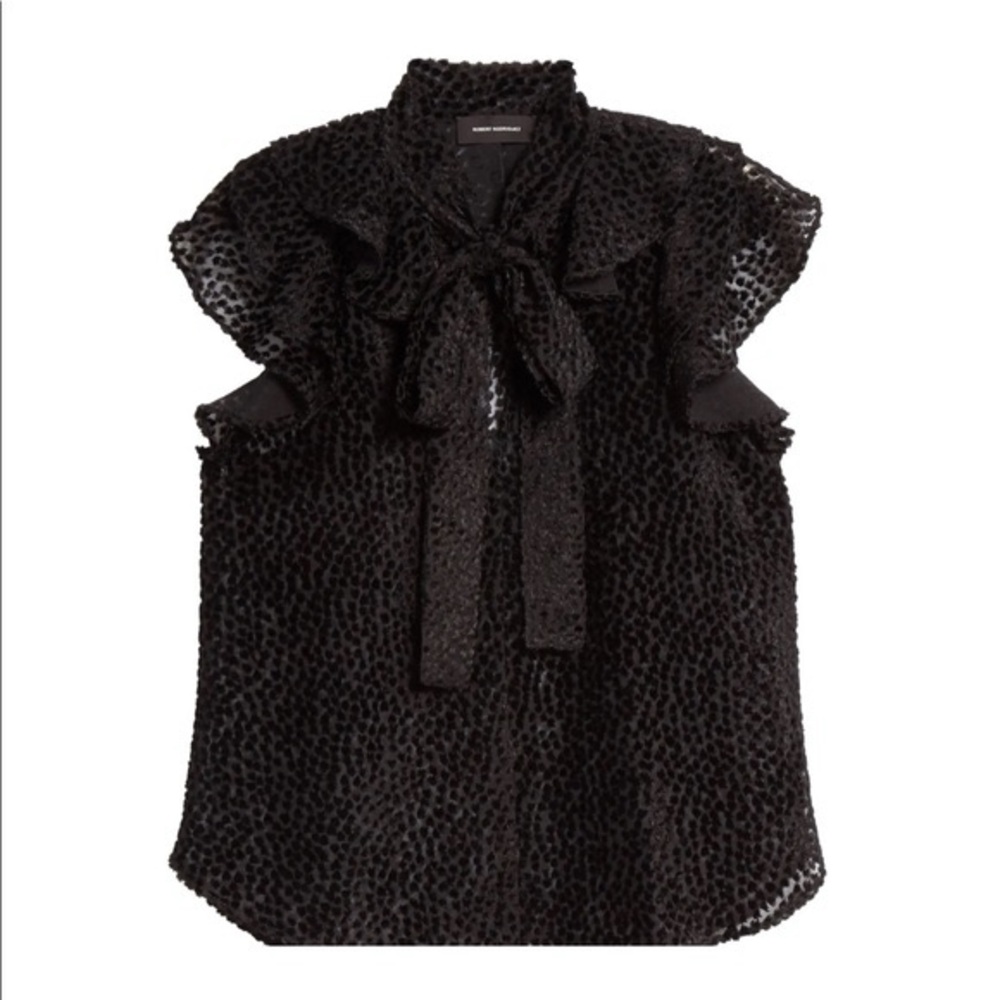 Robert Rodriguez sheer blouse sz 10